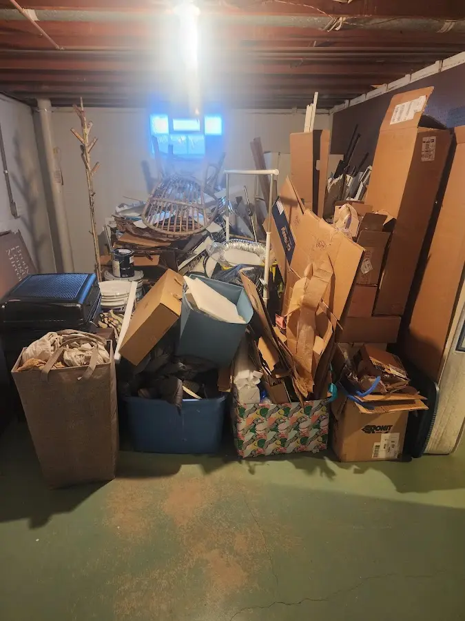 Roll-off dumpster container at job site for Construction Dumpster Rental in Waldoboro